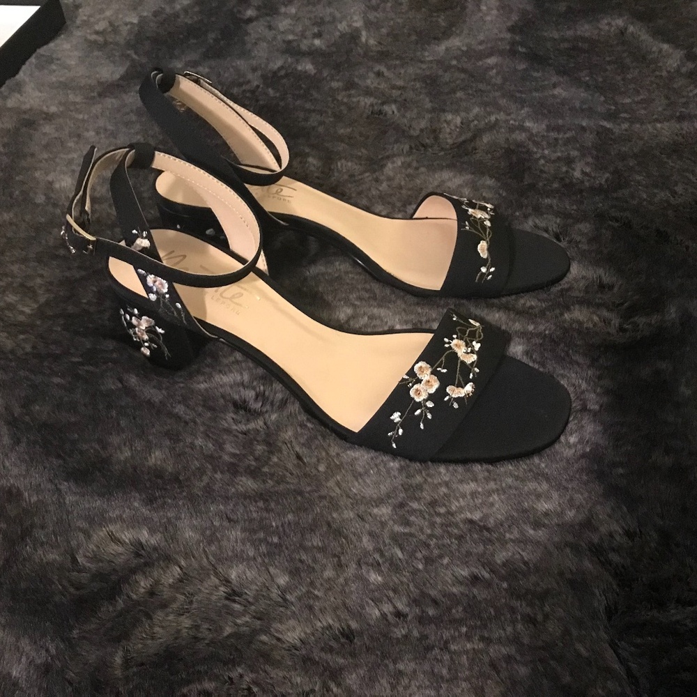 Nanette Lepore Ruby embroidered heeled sandals